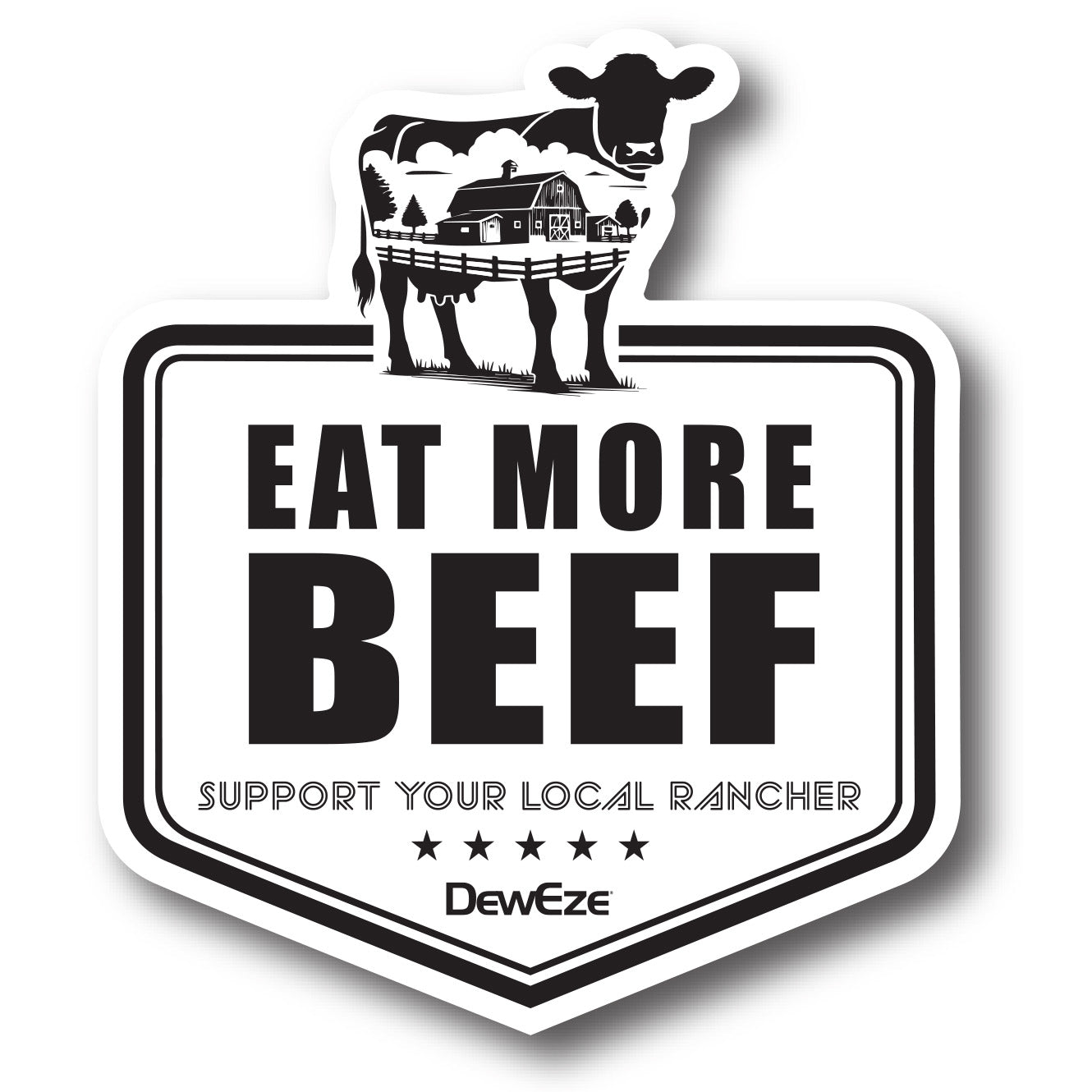 Eat More Beef Sticker