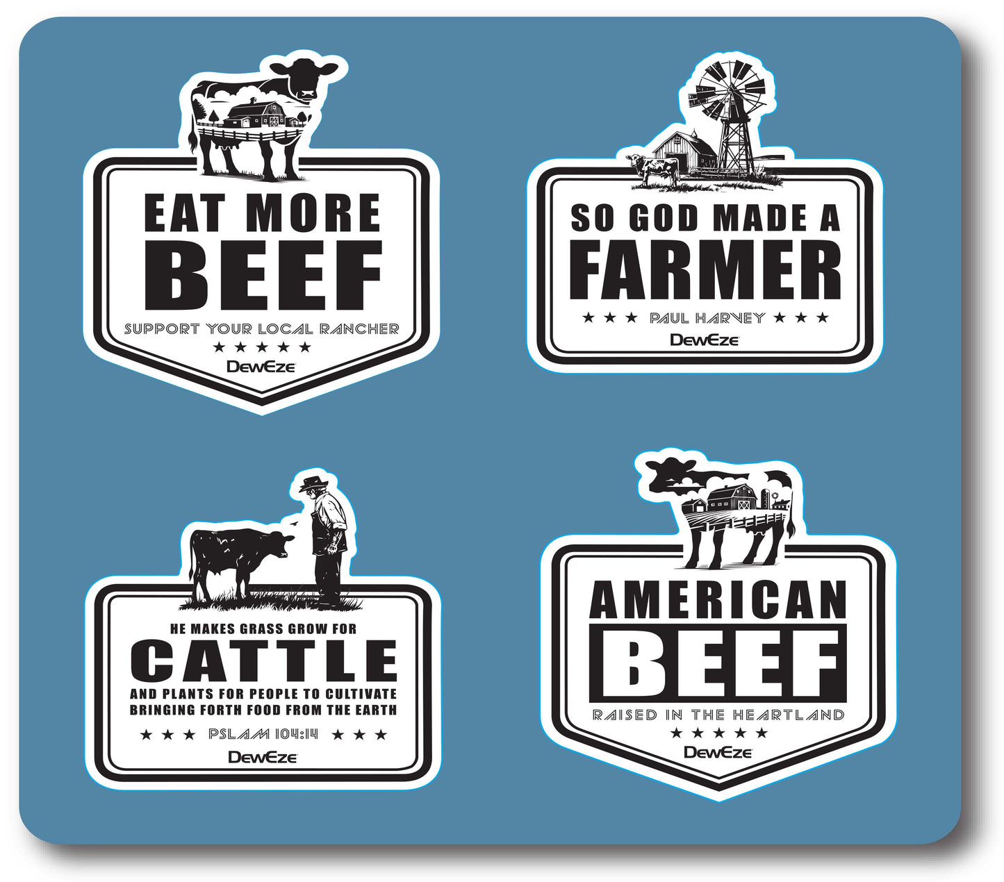 Sticker Sheet (4 stickers)