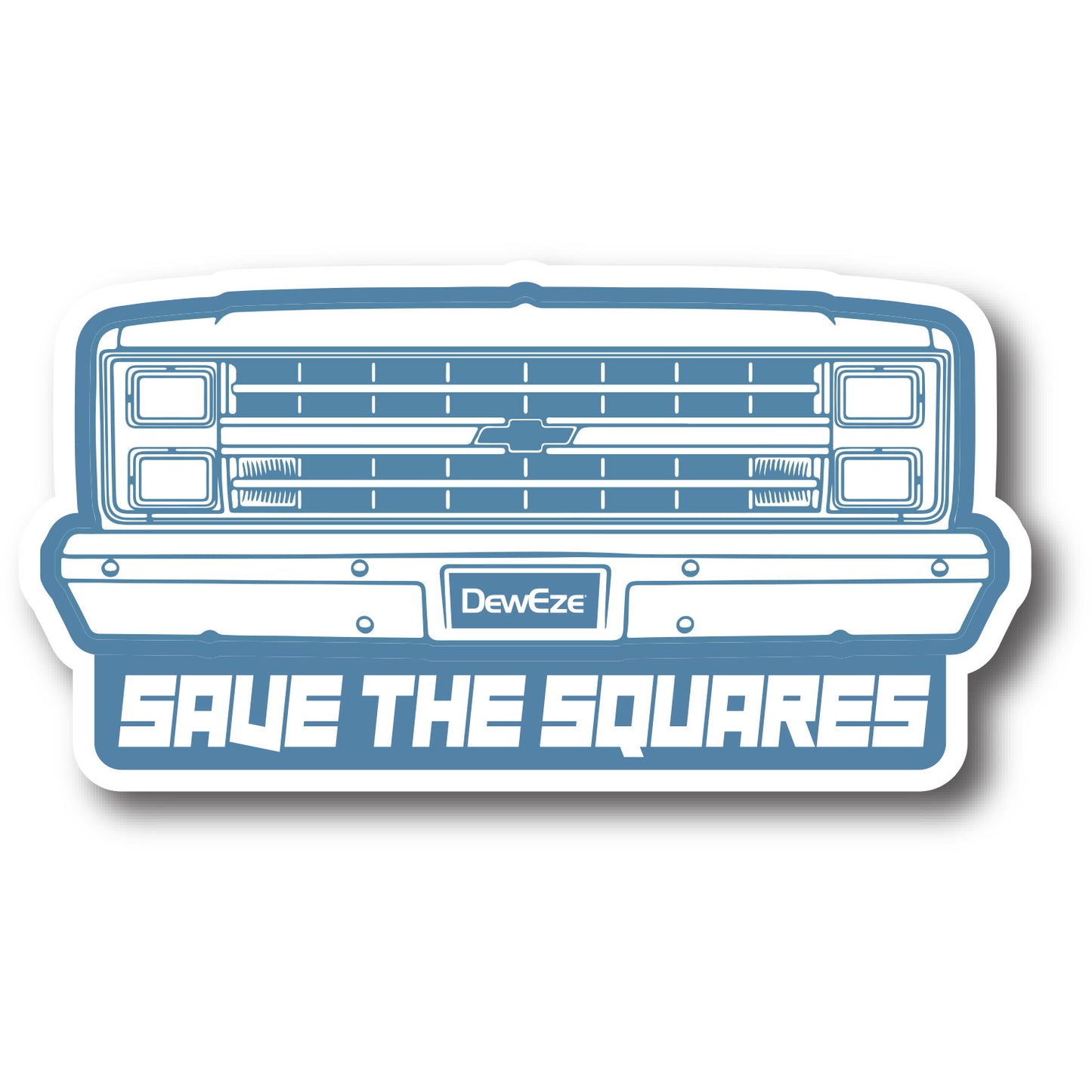 Save the Squares Sticker