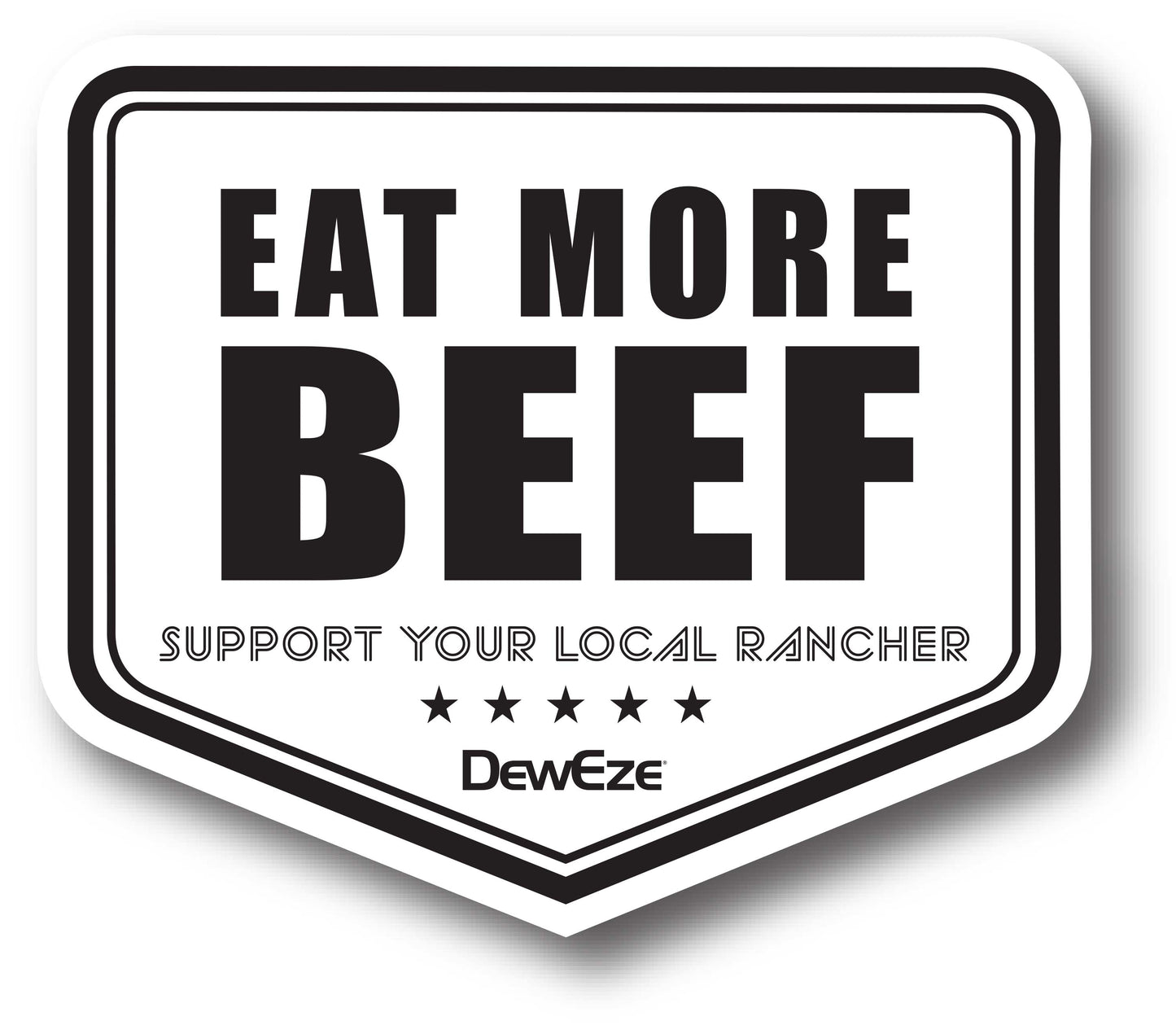 Eat More Beef Sticker - No Cow