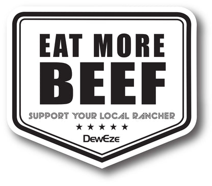 Eat More Beef Sticker - No Cow
