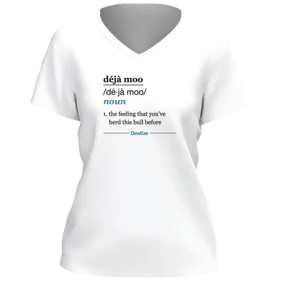 Deja Moo Definition V-Neck T-Shirt