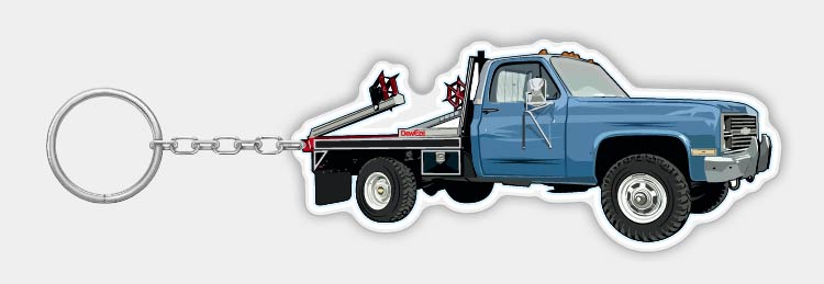 Dorothy Truck Cutout Keychain