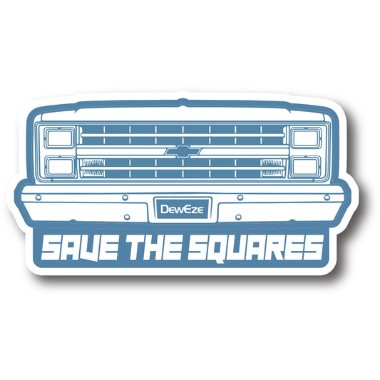 Save the Squares Sticker
